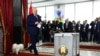 Аляксандар Лукашэнка на выбарчым участку. Менск, 26 студзеня 2025 