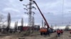 Вирва від осколків Циркона біля станції метро Чернігівська, Київ, 7 лютого 2024 року