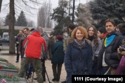 კატერინა ბუტკო "ავტომაიდნის" პროტესტზე 2014 წლის 15 თებერვალი