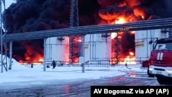 Пожар на НПЗ в Брянской области, архивное фото