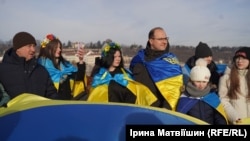 Українці у Чехії відзначили День соборності України, Прага, Чехія, 21 січня 2024 року
