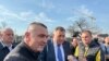 Милорад Додик (во средината) доаѓа на рочиштето пред Судот на Босна и Херцеговина, Сараево, 5 февруари 2024 година.