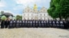 Учасники Архієрейського собору Православної церкви України, на якому проголосували за перехід ПЦУ на новоюліанський календар, за яким Різдво відзначатимуть 25 грудня. Київ, Києво-Печерська лавра, 24 травня 2023 року 