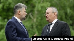Președintele PSD, Marcel Ciolacu (stânga), și cel al PNL, Nicolae Ciucă (dreapta), spun că doresc o trecere fără sincope la guvernul condus de un premier PSD.