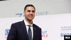 Иан Борг, министер за надворешни работи на Малта, на 30. Министерски самит на ОБСЕ во Скопје, Северна Македонија, 30.11.2023.