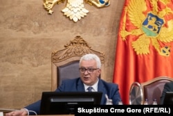 Kryetari aktual i Kuvendit të Malit të Zi, Andrija Mandiq.