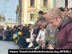 Міська церемонія прощання з загиблими воїнами у Львові