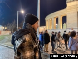 Gergely Horvath, që për herë të parë mori pjesë në ndonjë protestë.