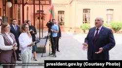 Alexandr Lukașenko la Universitatea Belarusă de Stat, 25 august 2023
