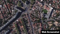 Az érintett ház a Google Earth képén
