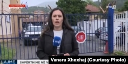 Gazetarja Venera Xhoxhaj.