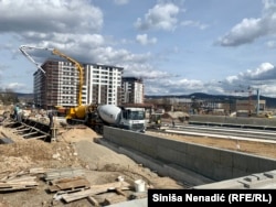 Mjesto na kome se gradi teniski teren u Banjaluci, 7. marta 2023.
