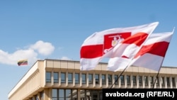 Акцыя беларусаў у Вільні. Ілюстрацыйнае фота