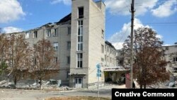 Наслідки попередніх російських обстрілів у Бериславі, архівне фото