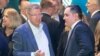 Parragh László és Nagy Márton nemzetgazdasági miniszter Orbán Viktor évértékelőjén Budapesten 2023. február 18-án