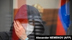 Alsu Kurmasheva, jurnalista RFE/RL, în timpul recursului împotriva deciziei de arest preventiv. Recursul a fost respins la începutul lunii noiembrie. Kazan, Rusia, 20 octombrie 2023.