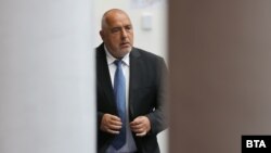 Лидерът на ГЕРБ Бойко Борисов по време на заседанието на парламента в петък, 26 април 2024 г.