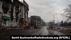 Наслідки бойових дій у центрі Бахмута, 25 лютого 2023 року