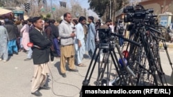 Journalist protest in Quetta (File photo)