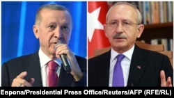 Recep Tayyip Erdoğan(stânga); Kemal Kılıçdaroğlu (colaj)