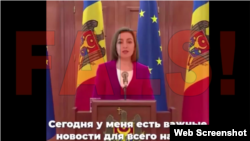 Un filmuleț în care se utilizează abuziv imaginea președintei Maia Sandu este distribuit pe mai multe pagini de Facebook. 