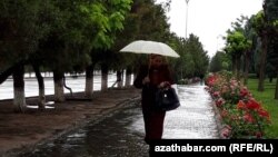 Ýagyşly howa. Aşgabat. Maý, 2024. 