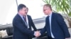 Miroslav Lajčak i Besnik Bisljimi u Prištini, Kosovo, 5. marta 2024.