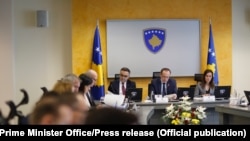 Kryeministri i Kosovës, Abdullah Hoti, dhe ministrat e kabinetit. Foto nga arkivi. 