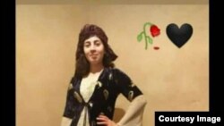 Faezeh Maleki, e cila vdiq si pasojë e djegieve të rënda më 3 tetor në Iran. 