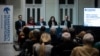 Transparency International Hungary holds a conference in 2022.