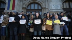 Protest al magistraților față de modificarea legilor justiției, 22 februarie 2019, București