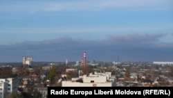 Vedere asupra orașului Tiraspol. Regiunea transnistreană nu mai primește gaze rusești de la 1 ianuarie, când a fost oprit tranzitul prin Ucraina. Guvernul de la Chișinău spune că Gazprom a respins propunerea sa de a trimite gaze regiunii transnistrene pe o rută ocolitoare