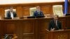 Comisarul european pentru mediu, oceane și pescuit, Virginijus Sinkevičius, la tribuna Parlamentului R. Moldova, 25 noiembrie 2022