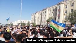 Нукусдаги норозилар.