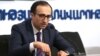 Armenia -- Health Minister Arsen Torosian gives a press conference, April 10, 2020.