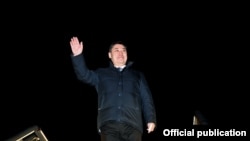 Президент Садыр Жапаровдун Кытайга расмий сапар менен барган учуру. Бээжин. 4-февраль, 2021-жыл.