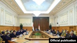 Тәжікстан Қауіпсіздік кеңесінің отырысы.