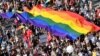 A Budapest Pride résztvevői 2019. július 6-án
