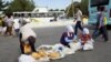 Aşgabat. Köçedäki çörek bazary