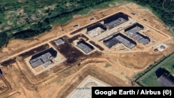 Google Earth-ის სატელიტური სურათი Sergiyev Posad-6-ის გაფართოებისა და განახლების დროს.