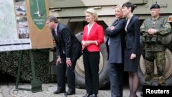 Miniștri statelor NATO, în iunie 2015 în Germania la crearea forței VJTF