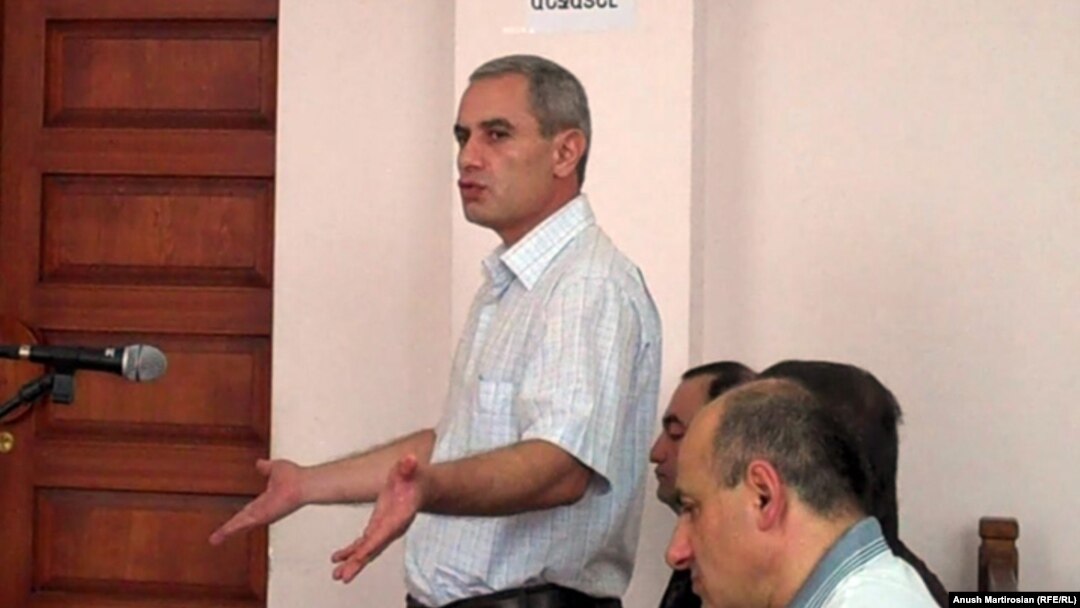 Tigran Grigorian speaks at his trial on August 5.