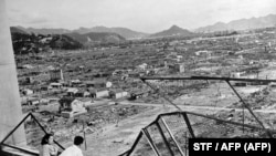 Японският град Хирошима след бомбардировката на 6 август 1945 г.