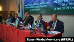 Qırımtatar Milliy Qurultayınıñ konferentsiyası. Kyiv, 2018 senesi noyabrniñ 12-si