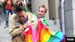 Hostility towards gays and lesbians remains high in the post-Soviet space. (file photo)
