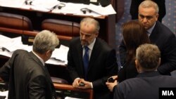 Собраниска седница на која се гласаше за новите министри и заменици министри. 