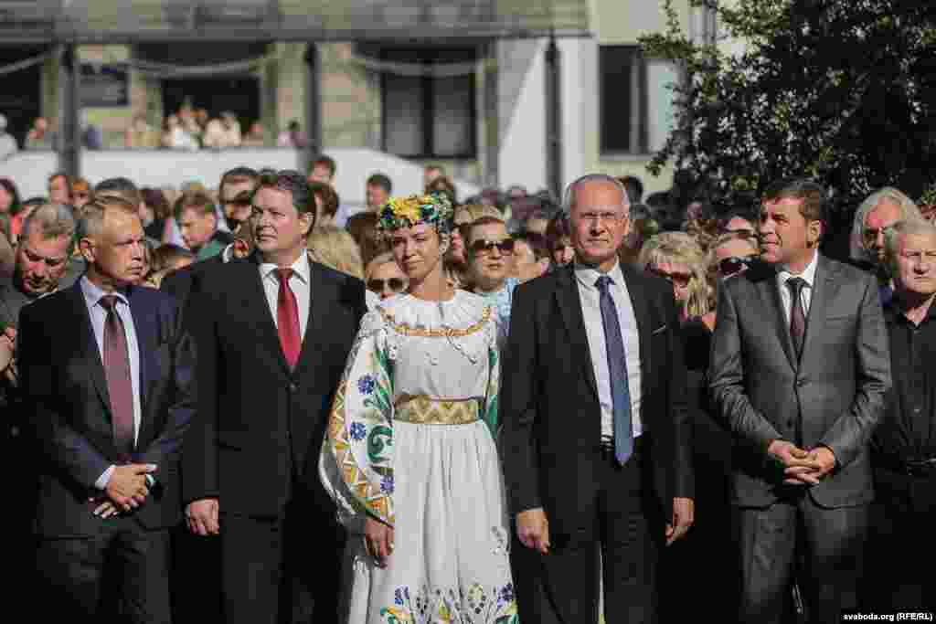  Андрэй Шорац, Барыс Сьвятлоў і губэрнатар Сьвярдлоўскай вобласьці Расеі Яўген Куйвашаў.