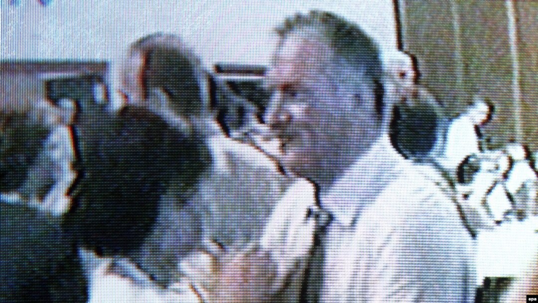 A TV grab reportedly shows Mladic dancing at a party. 
