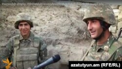 Армянские военнослужащие на линии соприкосновения, май 2016 г.