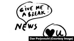 Starea Presei. Desen de Dan Perjovschi
